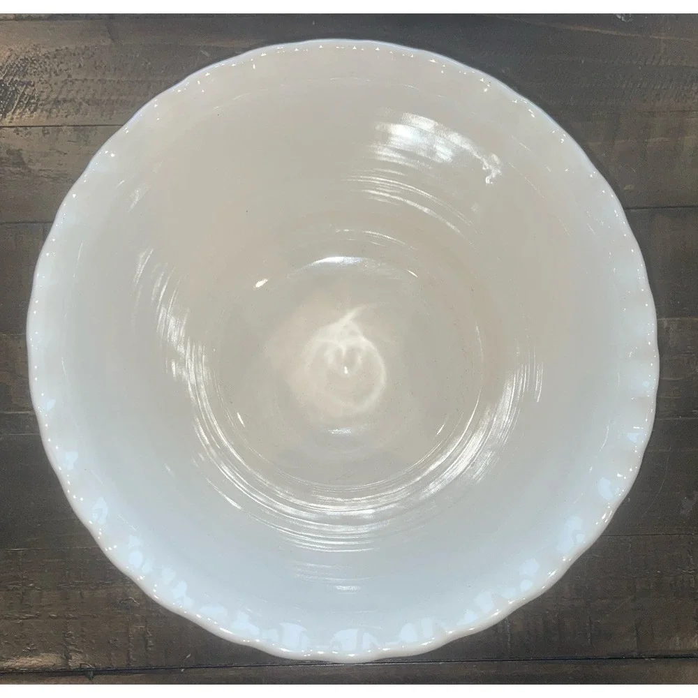 Neher‎ 2001 Pottery Handpainted 12-inch Snowman Mixing Bowl